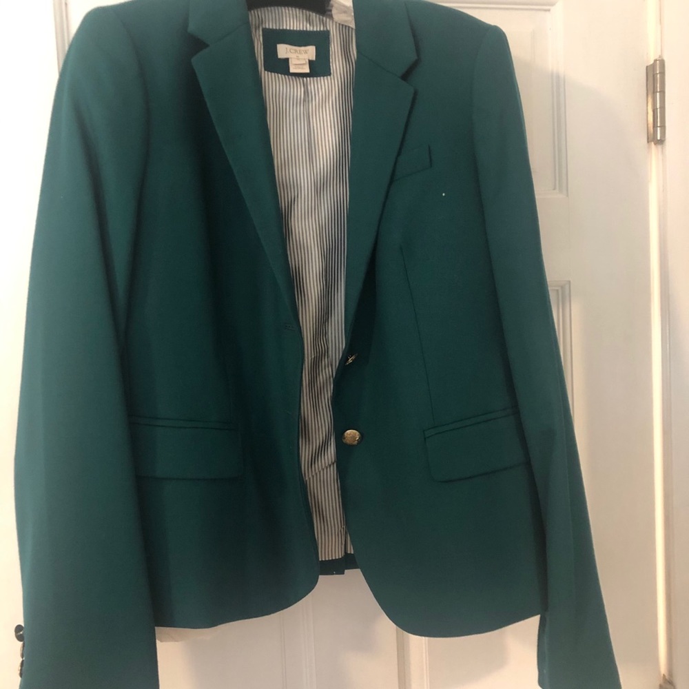 Blazer JCrew size 12 green . Never worn